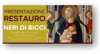 Viterbo: presentazione del restauro dell’opera di Neri di Bicci “Madonna in trono con Bambino”