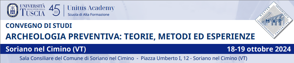 Soriano nel Cimino: Convegno di studi “Archeologia preventiva: teorie, metodi ed esperienze