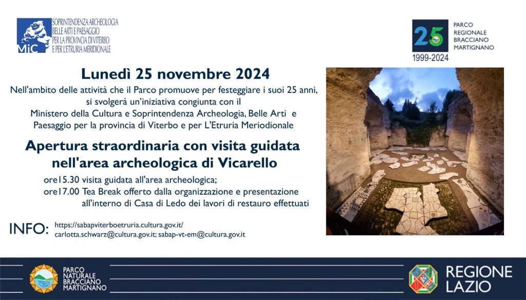 Area archeologica di Vicarello (Bracciano): apertura straordinaria con visita guidata e presentazione dei lavori di restauro 