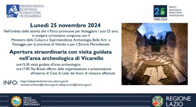 Area archeologica di Vicarello (Bracciano): apertura straordinaria con visita guidata e presentazione dei lavori di restauro 