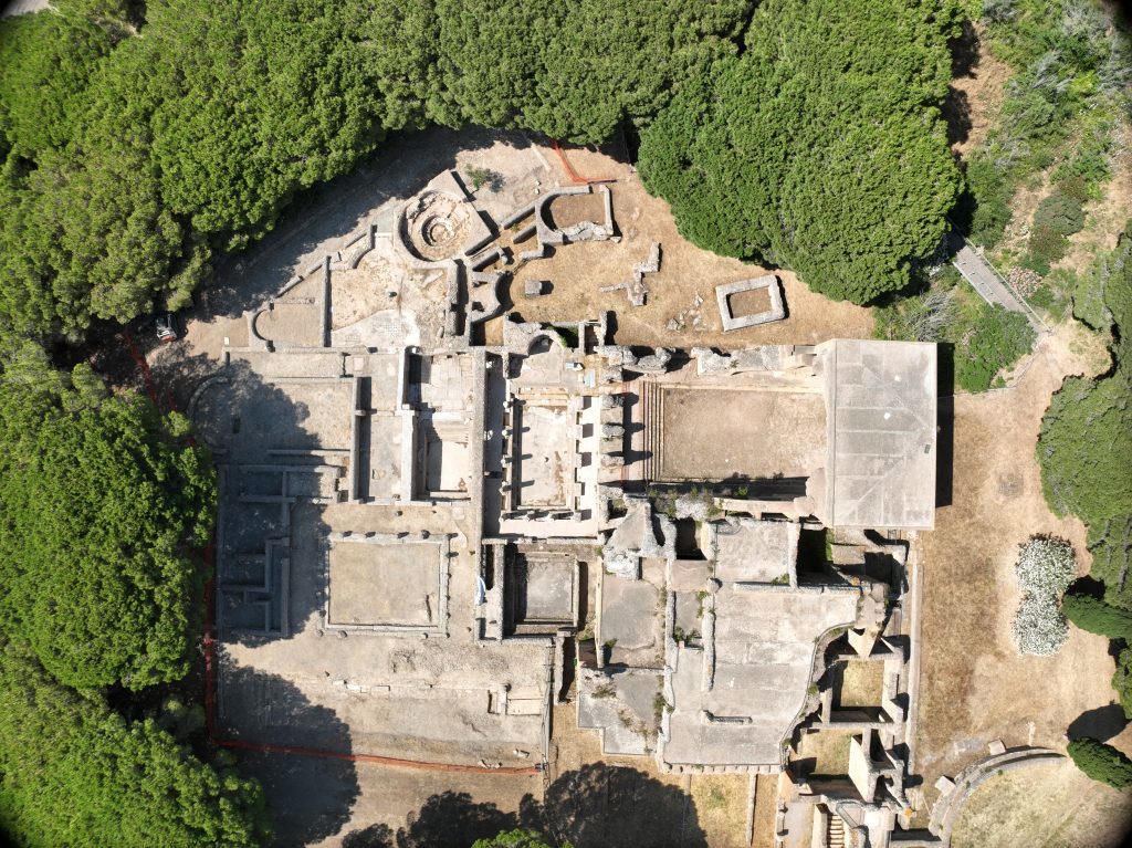 vista dall'alto delle terme